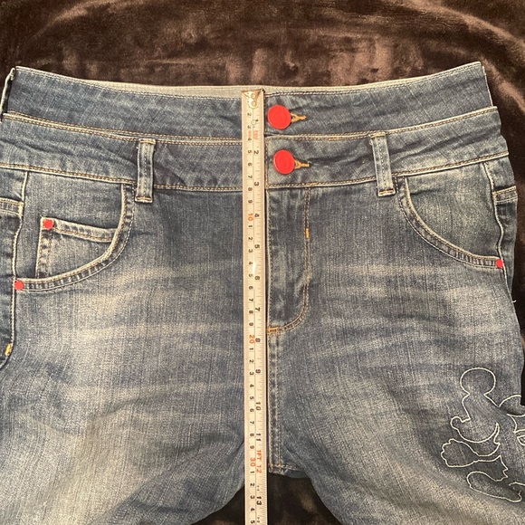 ***RARE*** Mickey Mouse Boyfriend Jeans Pants size 28 - Picture 15 of 16